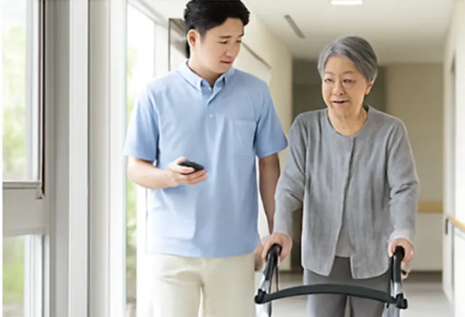 入所者ごとの情報や注意点をその場で確認